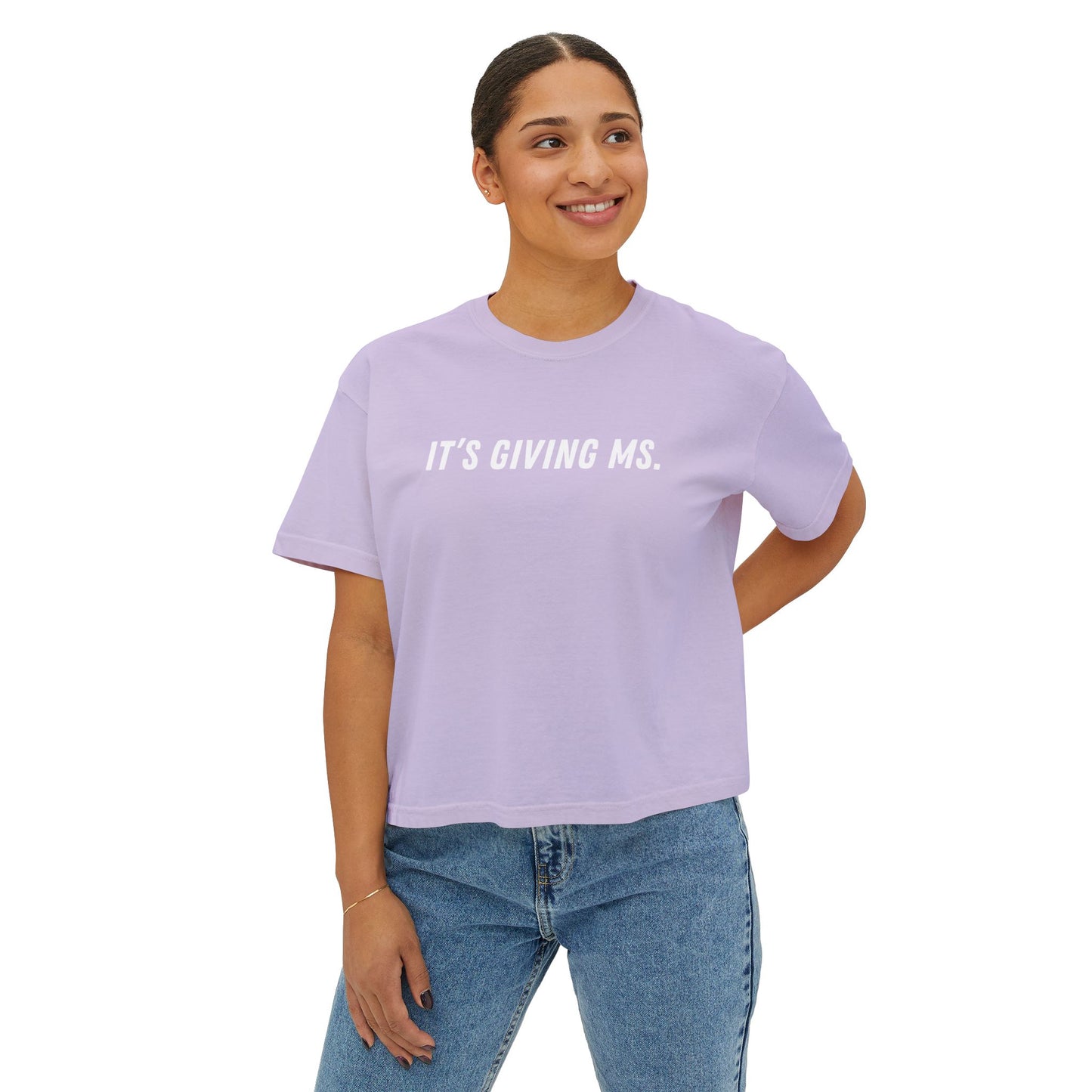 It’s Giving MS Women’s Boxy Tee