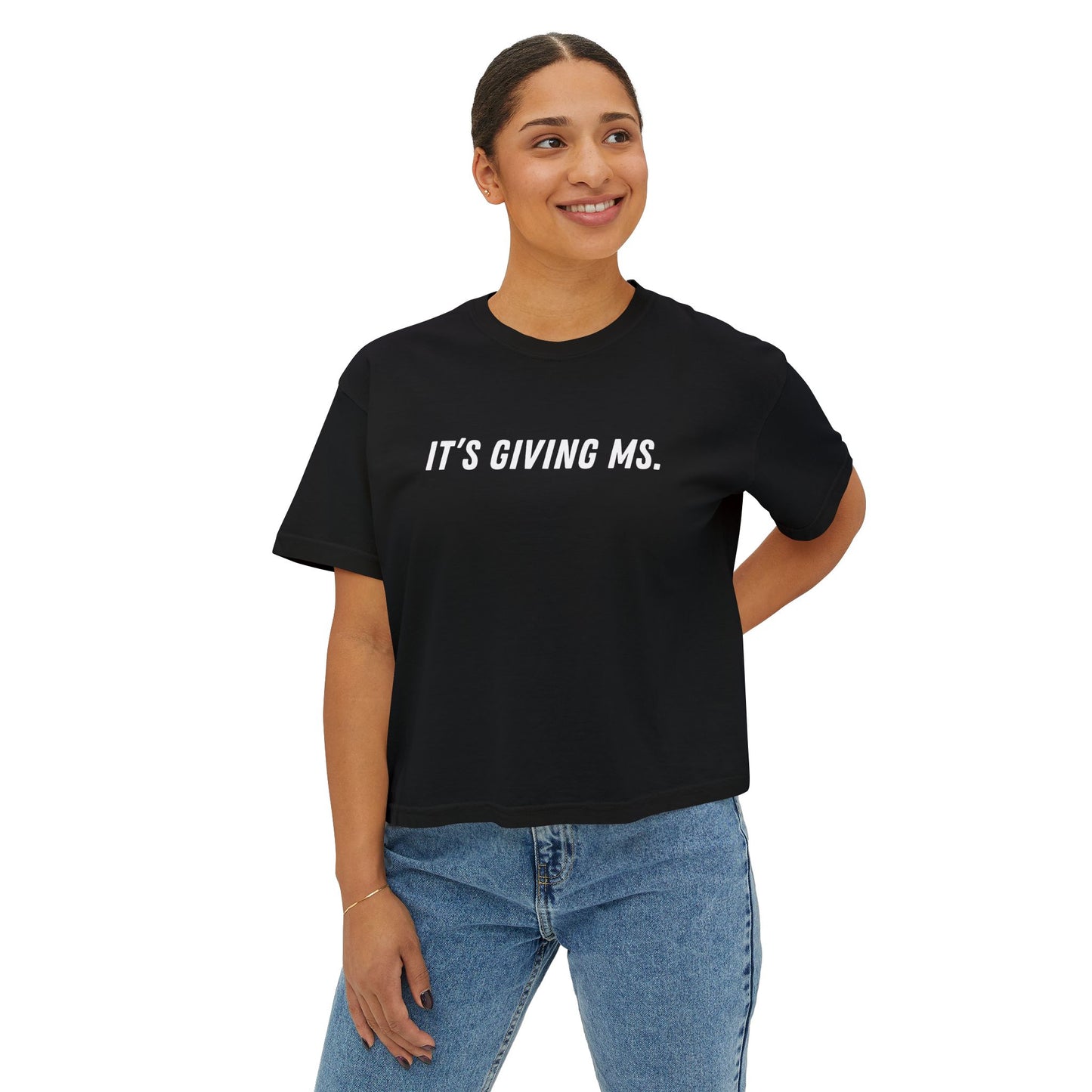 It’s Giving MS Women’s Boxy Tee