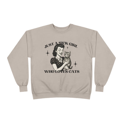 Sick Girls Love Cats EcoSmart® Crewneck