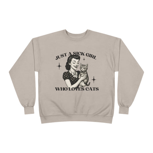 Sick Girls Love Cats EcoSmart® Crewneck