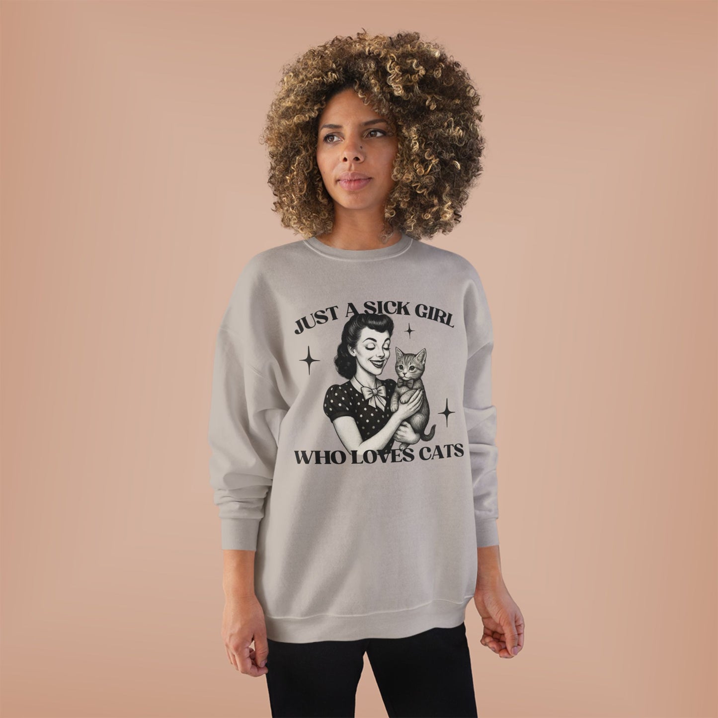 Sick Girls Love Cats EcoSmart® Crewneck