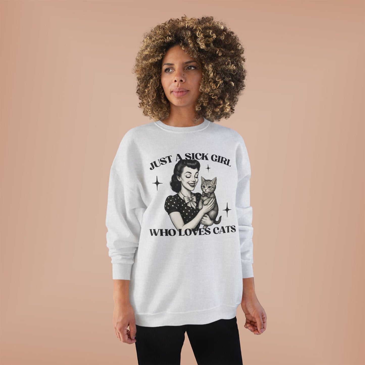 Sick Girls Love Cats EcoSmart® Crewneck