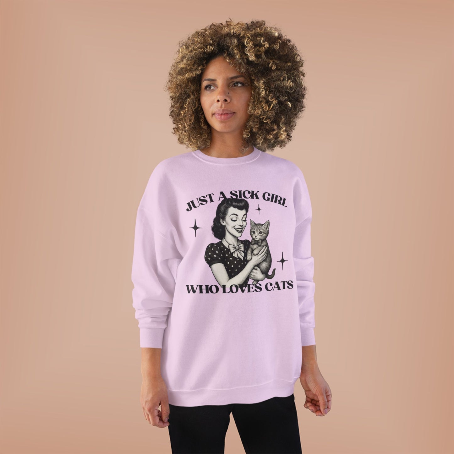 Sick Girls Love Cats EcoSmart® Crewneck