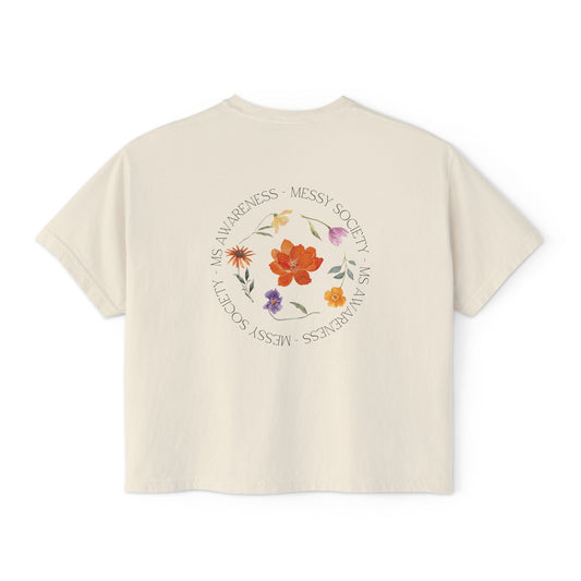 Floral MS Awareness Women’s Boxy Tee