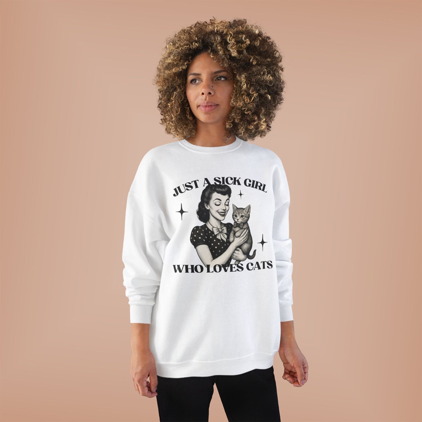 Sick Girls Love Cats EcoSmart® Crewneck